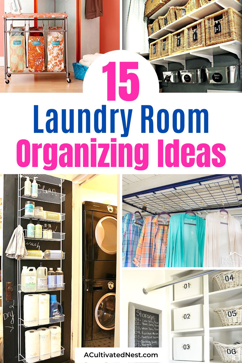 how to organize a tiny laundry room~ - My Sweet Savannah