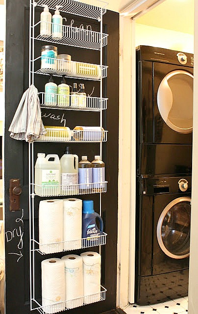 15 Laundry Room Organizing Ideas- If you're tired of your disorganized laundry room, then you need to check out these 15 genius laundry room organizing ideas for inspiration! There are so many easy and frugal ways to get your laundry area organized! | #laundryRoom #organization #organizingTips #laundry #ACultivatedNest