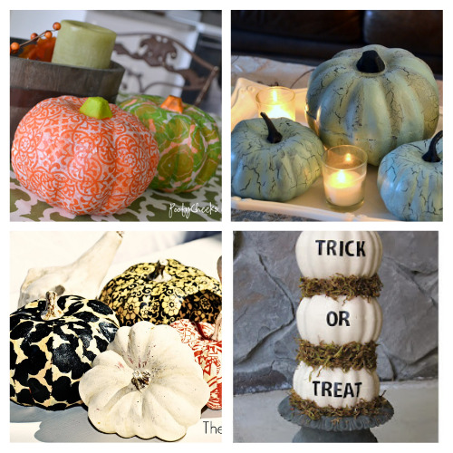 16 Dollar Store Pumpkin Crafts- Foam pumpkins from the dollar store are the perfect accessory to makeover on a budget! Use them in these fall dollar store pumpkin crafts! | #crafts #diyProjects #fallDIY #pumpkinDIY #ACultivatedNest