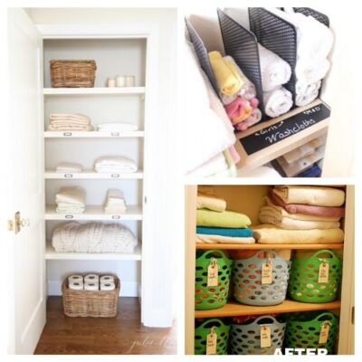 Organizing Your Linen Closet - Organizing your linen closet is easy with these fantastic ideas! Organize your sheets, towels, etc. Lots of great info for organizing that tiny space. | #ACultivatedNest