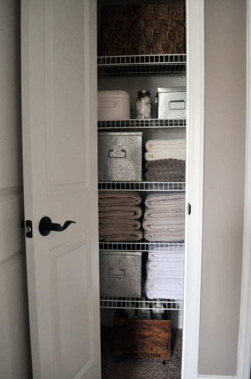 Our Small Linen Closet Organization: Everything from Dollar Tree