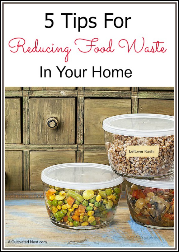 5 great tips for reducing food waste at home