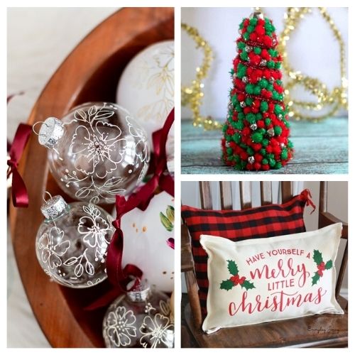 12 Amazing DIY Dollar Store Holiday Decorations- You can create beautiful Christmas décor on a budget with these DIY dollar store holiday decorations and crafts! | #ChristmasDecorations #ChristmasDIY #ChristmasCrafts #diyProjects #ACultivatedNest