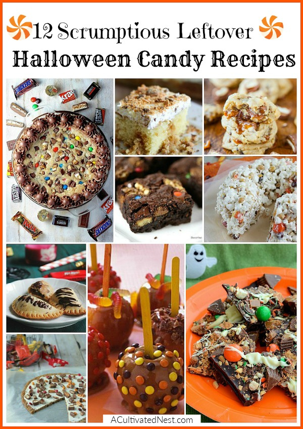 12 Yummy Ways To Use Leftover Halloween Candy - If you want delicious ways to use the candy you got for Halloween, check out these recipes for ways to use leftover Halloween candy! | #recipes #dessertRecipes #Halloween #desserts #ACultivatedNest