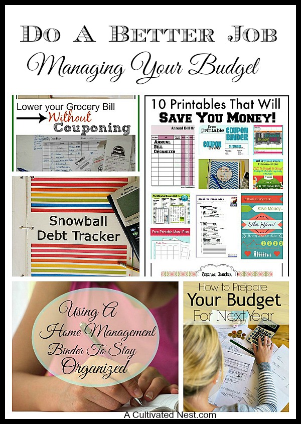 Some strategies you can do to start better managing your money and improve your finances. Frugal Living Tips from A Cultivated Nest