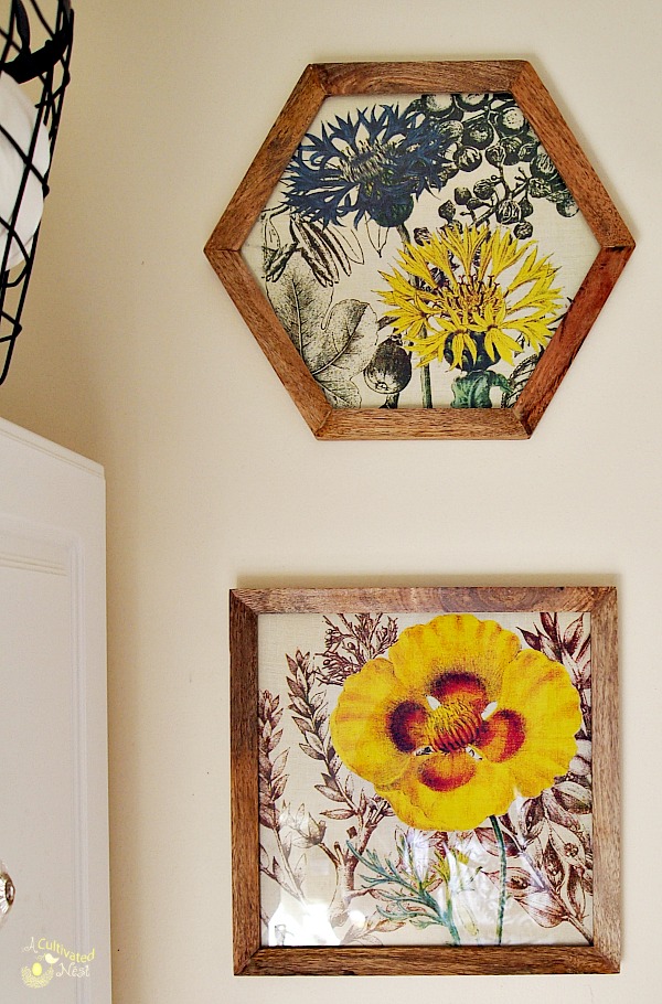 Yellow flower art work from Target's Threshold line