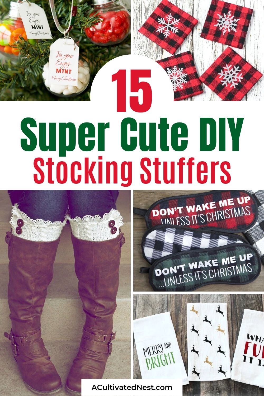 15 Super Cute DIY Stocking Stuffers- If you're making homemade Christmas gifts this year, don't forget the stocking stuffers! Here are 15 really cute homemade stocking stuffer ideas for you to try! | #stockingStuffer #diyChristmasGifts #homemadeChristmasGifts #homemadeStockingStuffers #ACultivatedNest
