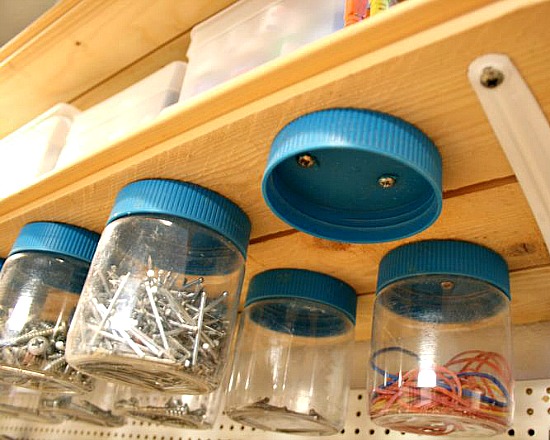 14 Home Organizing Ideas Using Jars- Organizing with jars is an easy way to get your home organized on a budget! Check out all the clever storage solutions you can create with jars! | #organizing #homeOrganization #organization #storageSolutions #ACultivatedNest