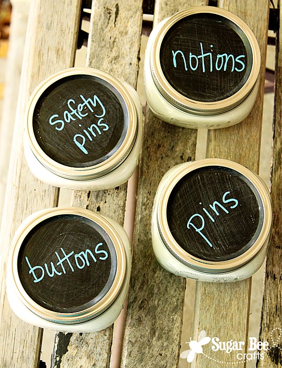 14 Home Organizing Ideas Using Jars- Organizing with jars is an easy way to get your home organized on a budget! Check out all the clever storage solutions you can create with jars! | #organizing #homeOrganization #organization #storageSolutions #ACultivatedNest