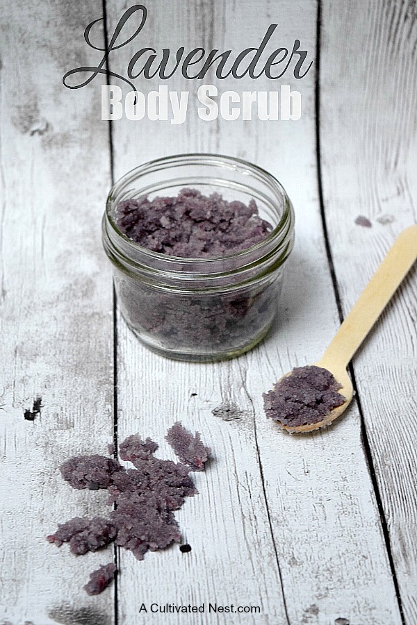 DIY Lavender Body Scrub