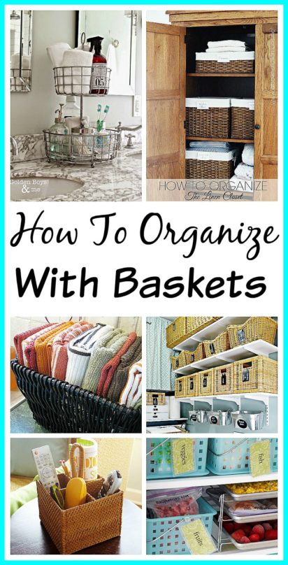 15 Pretty Ways To Organize With Baskets- A Cultivated Nest