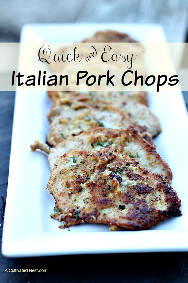 Quick and Easy Italian Pork Chops