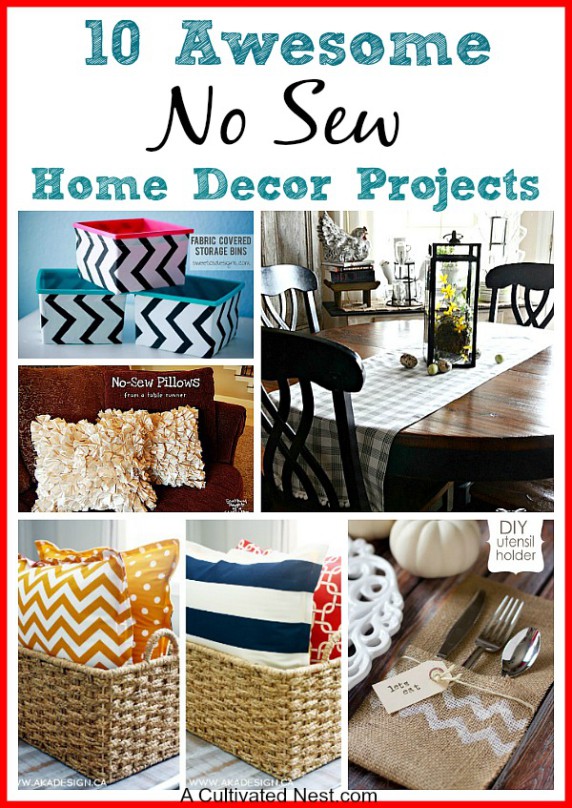 10 no sew home decor projects