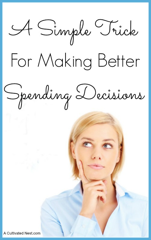 A frugal money saving trick that will help you make better spending decisions