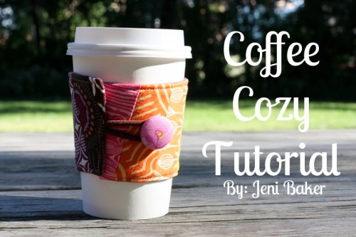 15 Easy Sewing Projects - DIY coffee sleeve