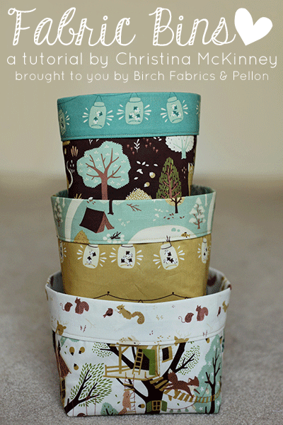 15 Easy Sewing Projects - DIY Fabric Bins