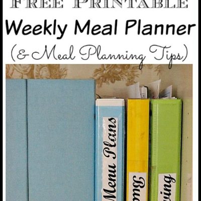 Menu Planning | Free Printable Menu Planning Sheet