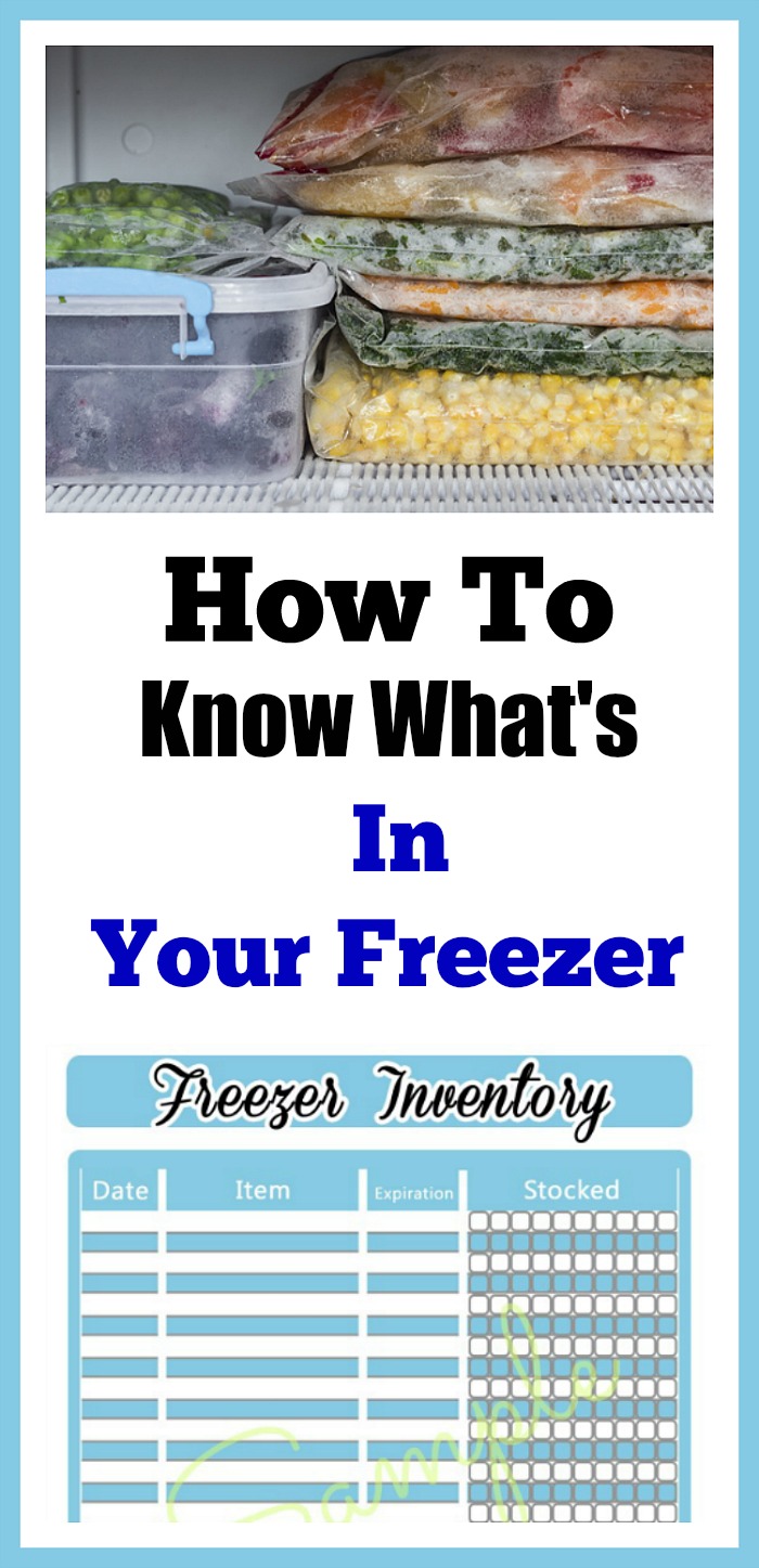 Printable Freezer Storage Chart