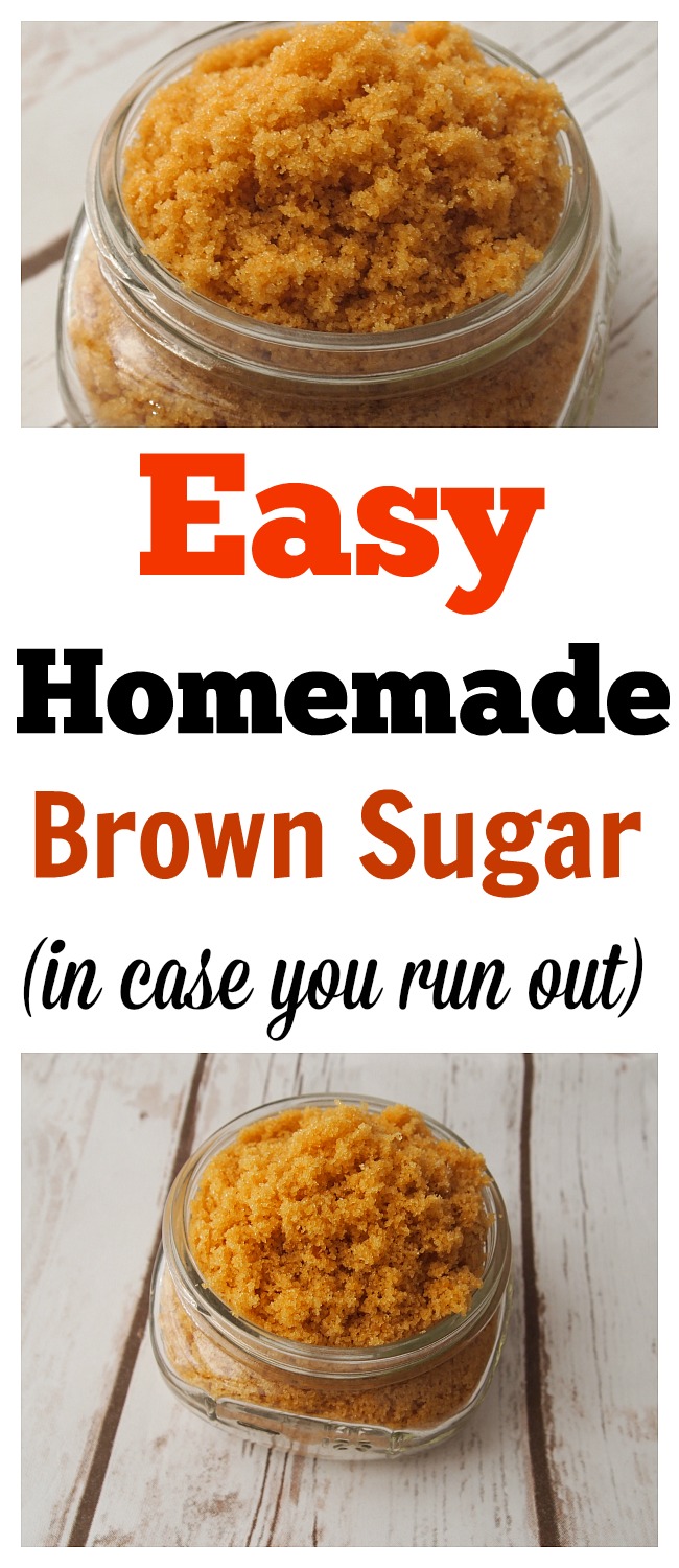 Homemade Brown Sugar-Have you ever wanted to make something that needed brown sugar but then you realize you don't have any or don't have enough? Well, you will never run out of brown sugar with this recipe! made from scratch, homemade recipes, homemade brown sugar, how to soften brown sugar, how to store brown sugar, brown sugar recipe