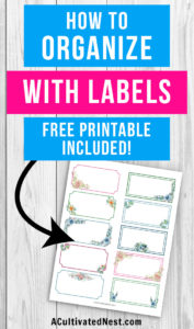 20 Free Printable Labels For Organizing- A Cultivated Nest