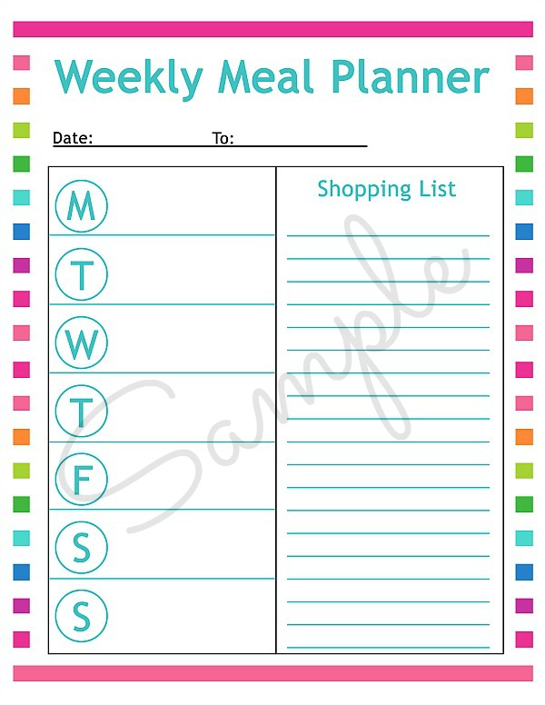 Free printable menu planning sheet & tips for meal planning