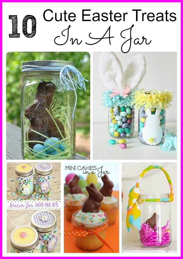 14 Cute Easter Treats In A Jar - Make these cute Easter treats in a jar in no time. These are great for gifts or adding to Easter baskets! | Mason jar crafts, Easter basket ideas, DIY Easter Treats, DIY gift ideas for Easter, Easter crafts #Easter #easterbasket #masonjarcrafts #foodinjars #ACultivatedNest