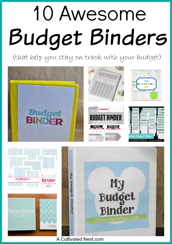 budget binder cover ideas