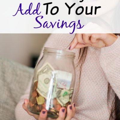 Creative ways to add to your savings account