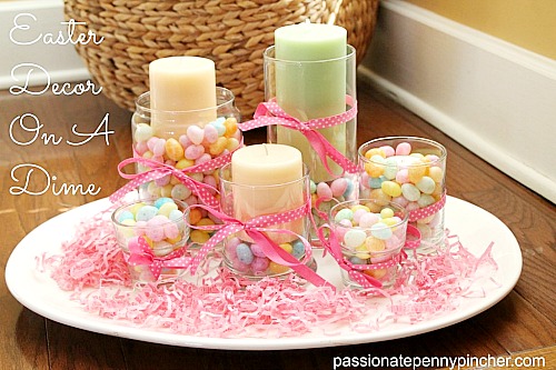 DIY Dollar Store Jellybean Centerpiece