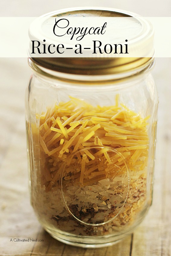 Copycat Rice-A-Roni Recipe | This is a great side dish to serve & you probably have all the ingredients in your pantry.