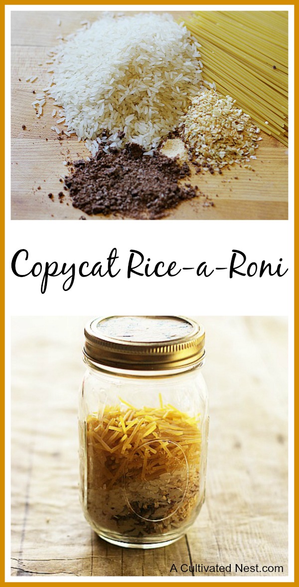 Copycat Rice-A-Roni Recipe | This is a great side dish to serve & you probably have all the ingredients in your pantry.