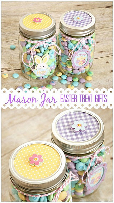 14 Cute Easter Treats In A Jar- This year, make some delicious (and adorable) treats in jars to give as gifts for Easter, or to include in Easter baskets! | #foodGifts #easterRecipes #EasterBaskets #homemadeGifts #ACultivatedNest