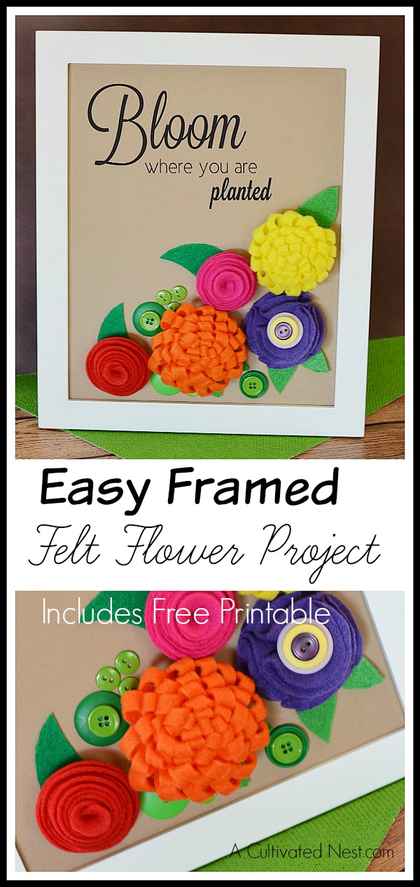 DIY Felt Flowers - Reuse Grow Enjoy