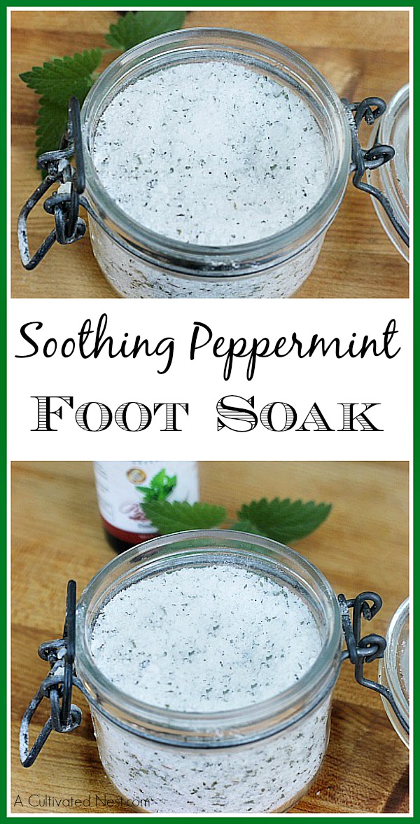 DIY Peppermint Foot Soak