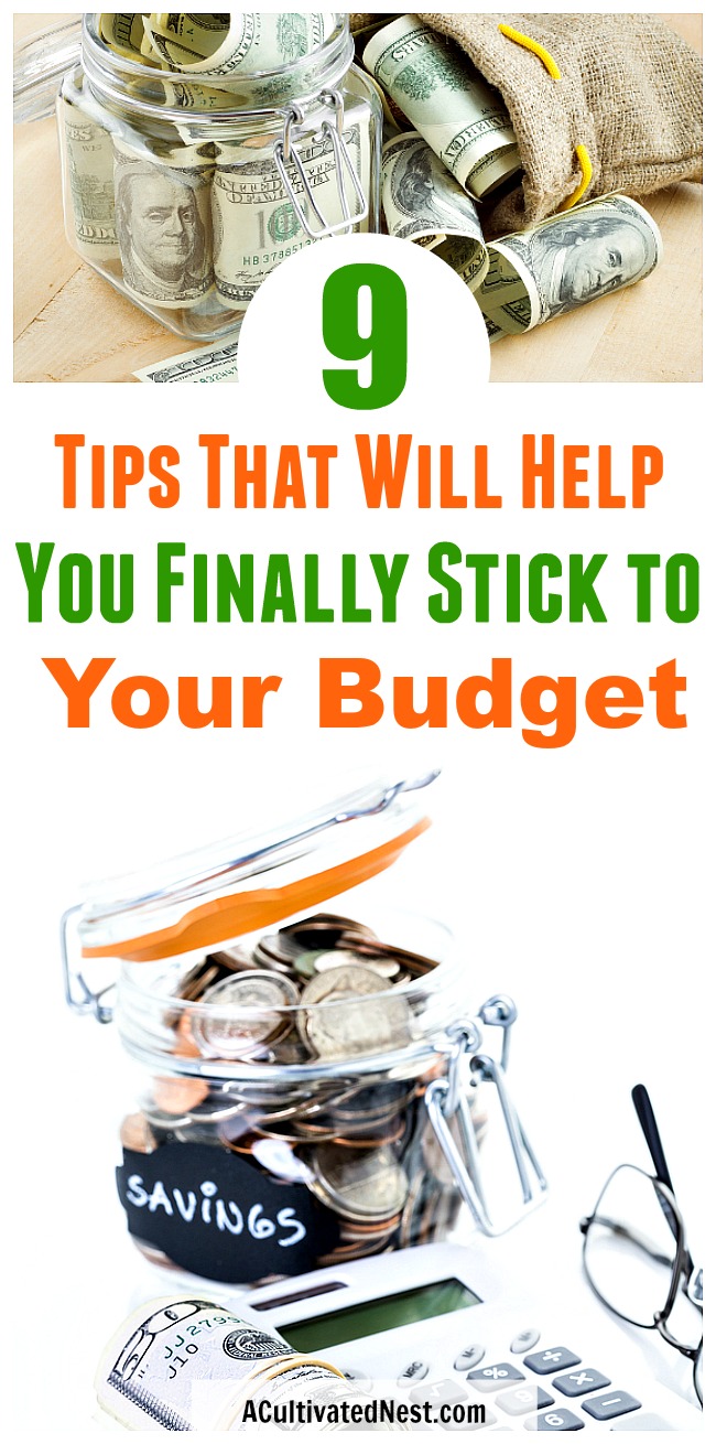 9 Tips For Sticking To Your Budget