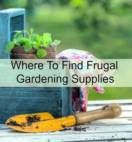 Where To Find Frugal Gardening Supplies