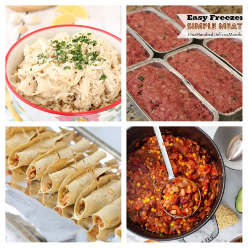 Easy Freezer Cooking Recipes- If you want delicious meals without having to spend ages in the kitchen, then you need to check out these freezer meal recipes! | breakfast freezer meals, lunch freezer meals, dinner freezer meals, #freezerMeals #recipes #freezerCooking #dinnerRecipes #ACultivatedNest