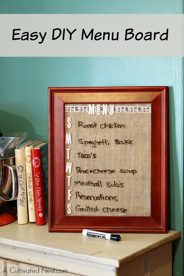 How To - DIY Menu Boards