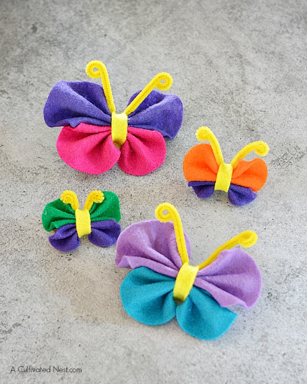 Felt Butterfly Plush Template – Beginner Sewing Projects