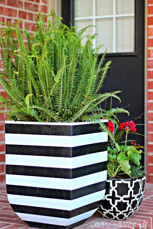 15 Creative DIY Planter Makeovers- Whether you've got a potted garden or are planning to give flowers as a gift, these DIY planter makeovers should be very helpful! | #DIY #craft #diyProject #gardenPlanter #ACultivatedNest