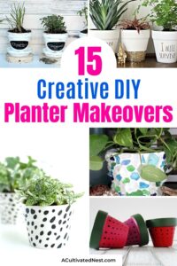 15 Creative DIY Planter Makeovers- A Cultivated Nest