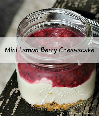 Lemon Berry Cheesecake In A Jar