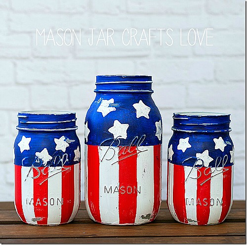 20 Creative Patriotic DIY Decorations- It's easy to add a patriotic touch to your home for Memorial Day, the Fourth of July, or just because. All you need to do is make one of these 15 patriotic DIY Home Decor Projects! There are so many great red, white, and blue projects to choose from! | #FourthOfJuly #MemorialDay #DIYProjects #crafts #ACultivatedNest