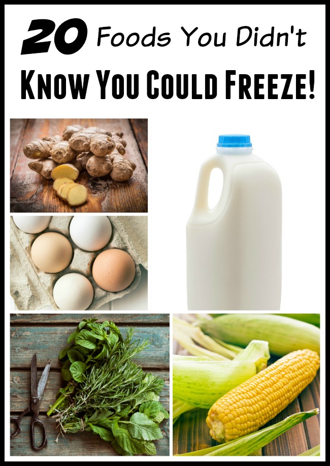 20 Foods You Can Freeze