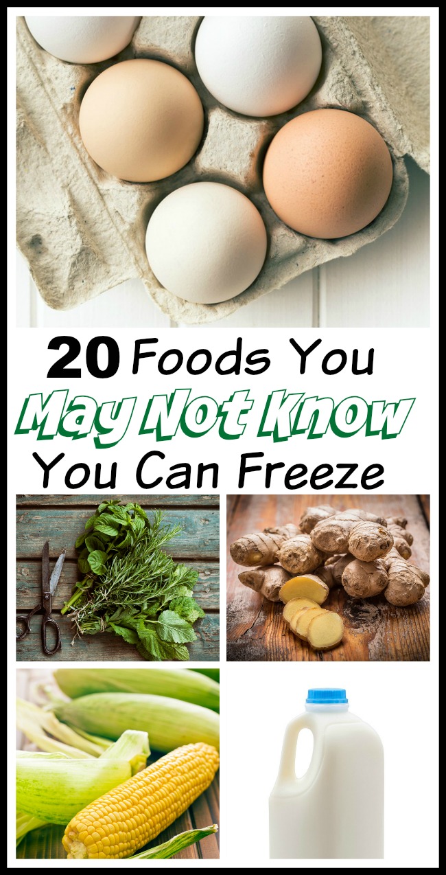 20 Foods You May Not Know You Can Freeze & How to Freeze Them