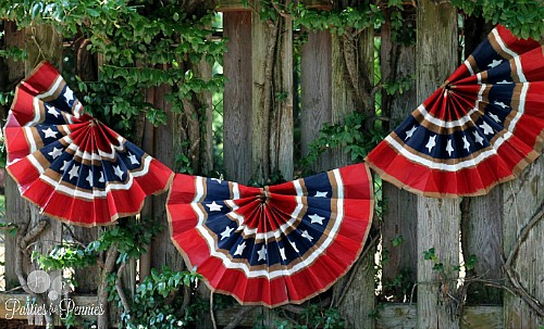 20 Cute Patriotic DIY Outdoor Decorations- These cute DIY patriotic outdoor decorations ideas will turn your ordinary yard or front porch into the festive place to be! | Fourth of July decorations, Memorial Day decorations, flag themed décor #FourthOfJuly #MemorialDay #DIY #patrioticDecor #ACultivatedNest