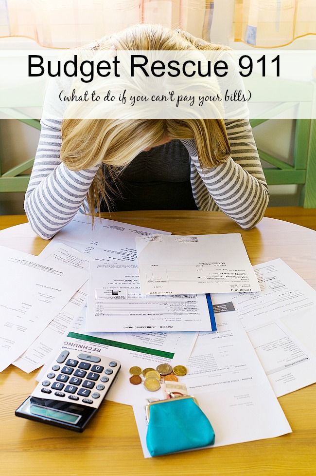 Budget Rescue 911 | What to do when you can't pay your bills