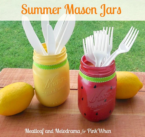 15 Fun Summer Mason Jar Craft Ideas- If you want to update your home's decor for summer, check out these 15 Mason jar DIY ideas! All of these Mason jar crafts are so easy, and so pretty! | #MasonJar #diyProject #summer #craftIdeas #ACultivatedNest