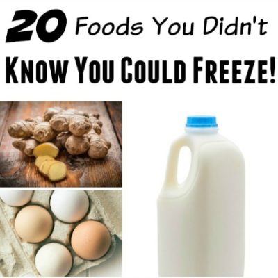 20 Foods you can freeze