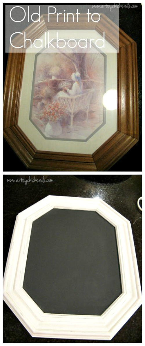 Super Cute Mini Chalkboard DIY - Thrift Store Makeover 